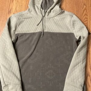 Departwest Two-Tone Aztec print Quilted Hoodie size large